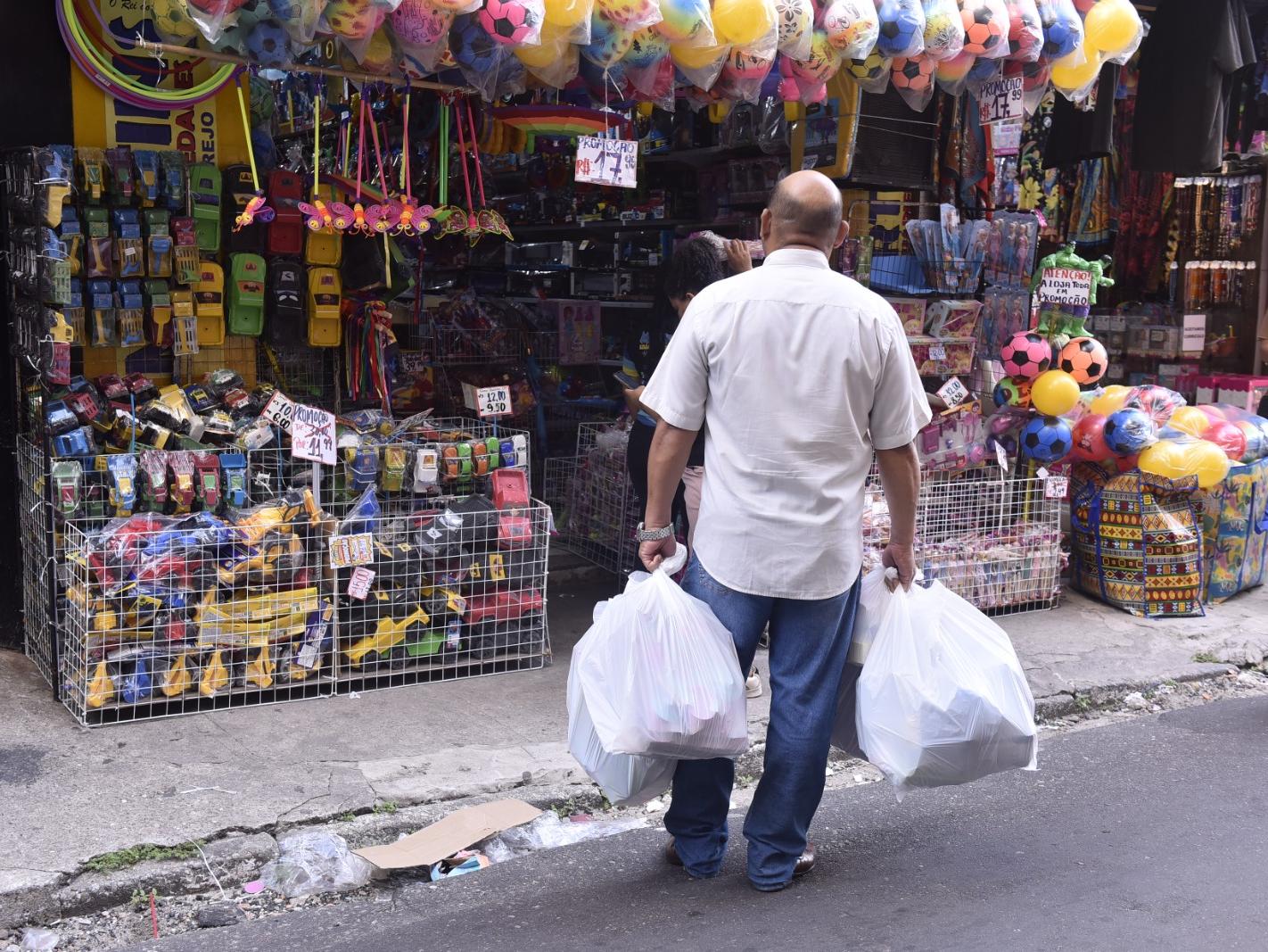 Loja de brinquedos na região do comércio, em Belém